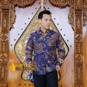 Batik Sang BIntang, Kemeja batik warna biru